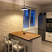 Alfistick Verblendstein 3D selbstklebend (15 x 60 cm, Stärke: 4 mm - 5 mm, Marble Yellow, Matt) | BAUHAUS