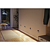 Paulmann Zidna LED svjetiljka Tsaro Follower  (1 W, D x Š x V: 3,6 x 8 x 8 cm, Crna mat, Topla bijela) | BAUHAUS