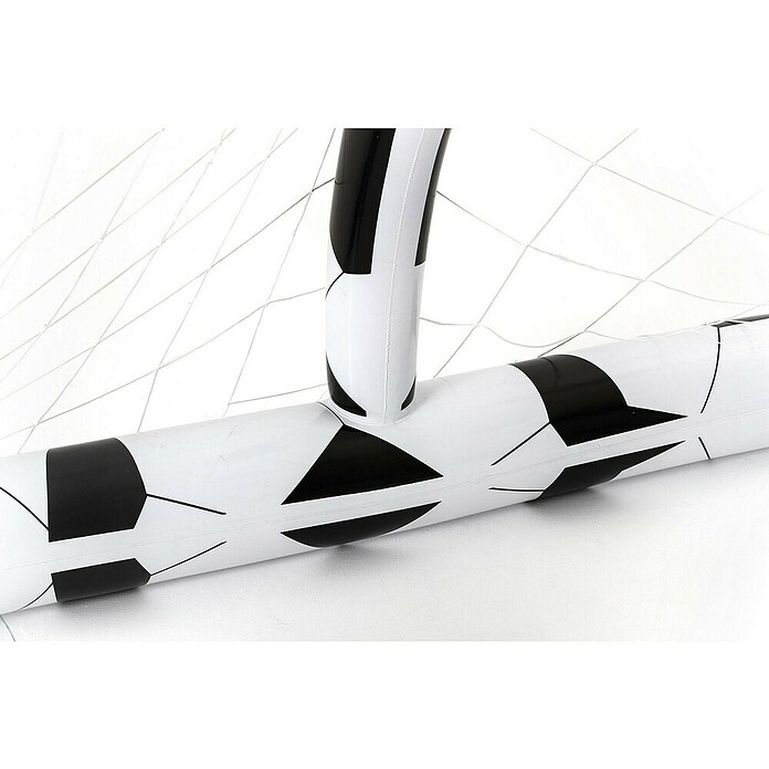 Bestway Voetbaldoel opblaasbaar (117 x 213 x 125 cm, Wit / Zwart) | BAUHAUS