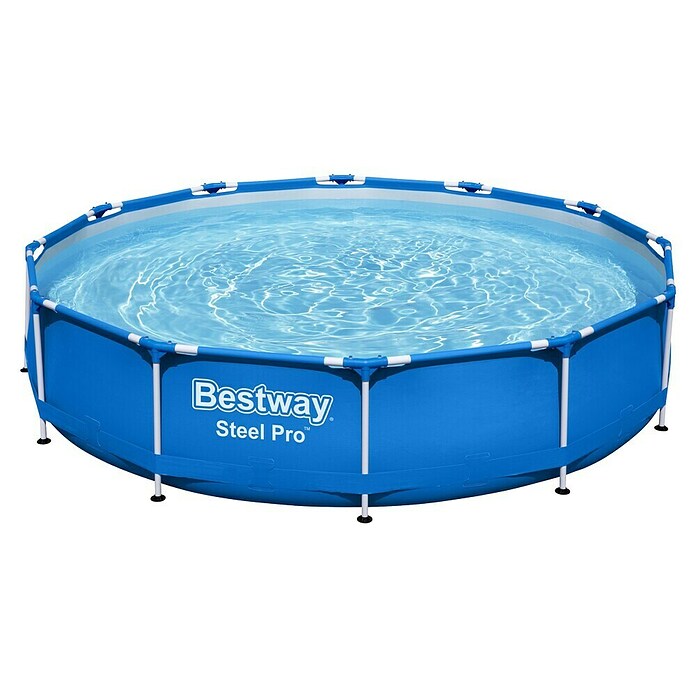 Bestway Opzetzwembad Steel Pro 366 (Ø x h: 366 x 76 cm, Blauw, 6.473 l) | BAUHAUS