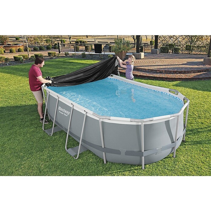 Bestway Afdekzeil voor zwembaden voor Steel Pro Max 427 (l x b: 418 x 230 cm, Materiaal: Kunststof) | BAUHAUS