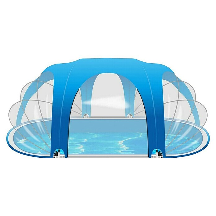 Blue Bay Zwembadoverkapping Poolhouse 530 (l x b x h: 530 x 410 x 205 cm, Pvc) | BAUHAUS