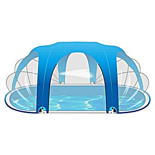 Blue Bay Zwembadoverkapping Poolhouse 530 (l x b x h: 530 x 410 x 205 cm, Pvc)