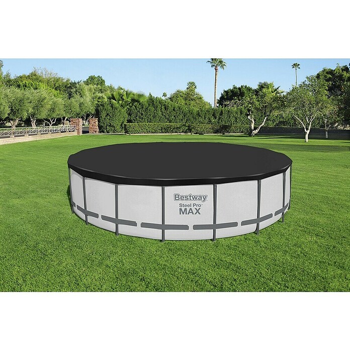Bestway Afdekzeil voor zwembaden Steel Pro Max 549 (Diameter: 555 cm, Materiaal: Kunststof) | BAUHAUS