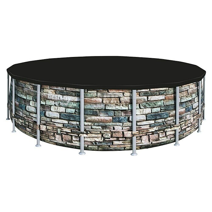 Bestway Afdekzeil voor zwembaden Steel Pro Max 549 (Diameter: 555 cm, Materiaal: Kunststof) | BAUHAUS