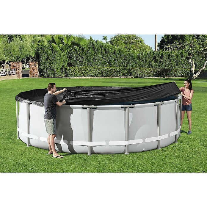 Bestway Afdekzeil voor zwembaden Steel Pro 488 (Diameter: 493 cm, Materiaal: Kunststof) | BAUHAUS