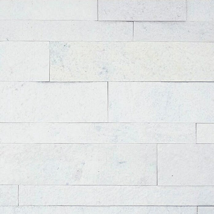 Alfistick Verblendstein 3D selbstklebend (15 x 60 cm, Stärke: 4 mm - 5 mm, Marble Ivory, Matt) | BAUHAUS