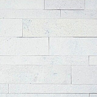 Alfistick Verblendstein 3D selbstklebend (15 x 60 cm, Stärke: 4 mm - 5 mm, Marble Ivory, Matt)