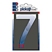 Pickup 3D Home Huisnummer (Hoogte: 10 cm, Motief: 7, Grijs, Kunststof, Zelfklevend)