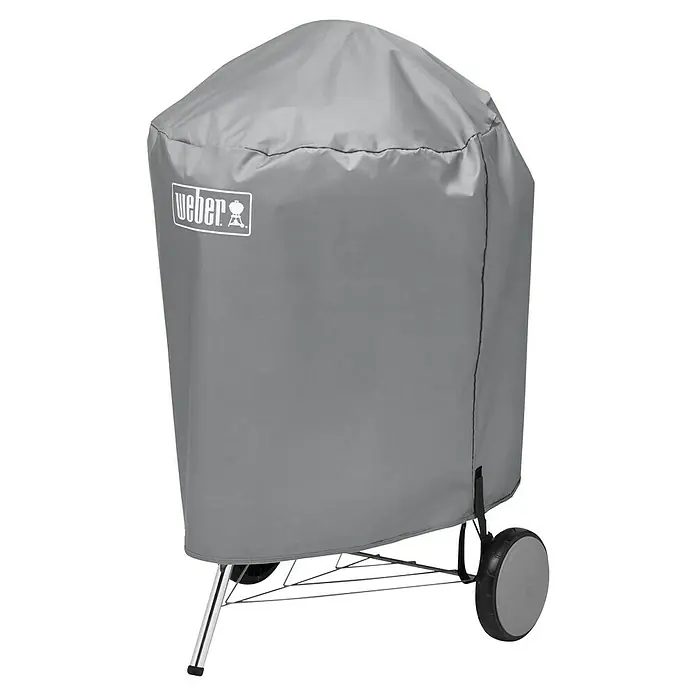 Weber Funda protectora para barbacoa - Específico para: Parrilla de tetera Weber Ø 57 cm - Una funda de parrilla Weber gris protege su parrilla de los elementos y la mantiene limpia y lista para usar.