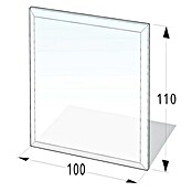 Lienbacher Glasbodenplatte (100 x 110 cm, Rechteckig)