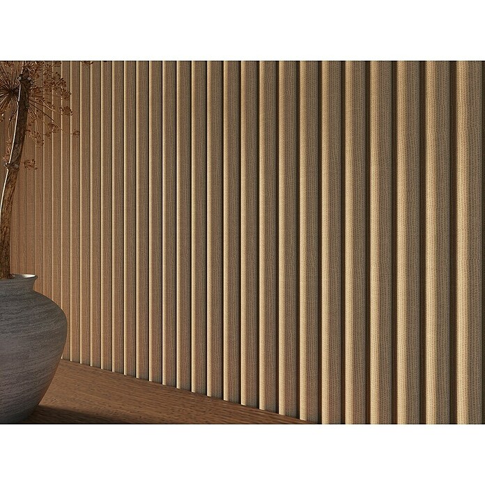 CanDo Akoestische panelen Decowall Acoustic Curve (l x b: 260 x 30 cm, Hoogte: 1,9 cm, Zand) | BAUHAUS