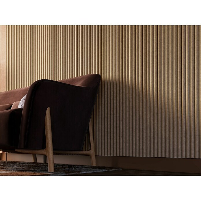 CanDo Akoestische panelen Decowall Acoustic Curve (l x b: 260 x 30 cm, Hoogte: 1,9 cm, Zand) | BAUHAUS