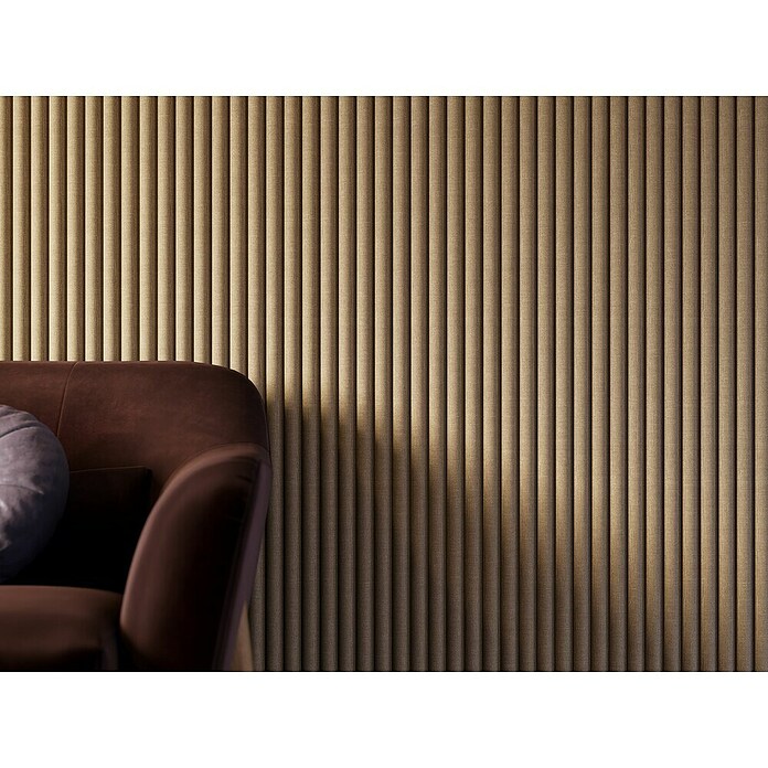 CanDo Akoestische panelen Decowall Acoustic Curve (l x b: 260 x 30 cm, Hoogte: 1,9 cm, Zand) | BAUHAUS