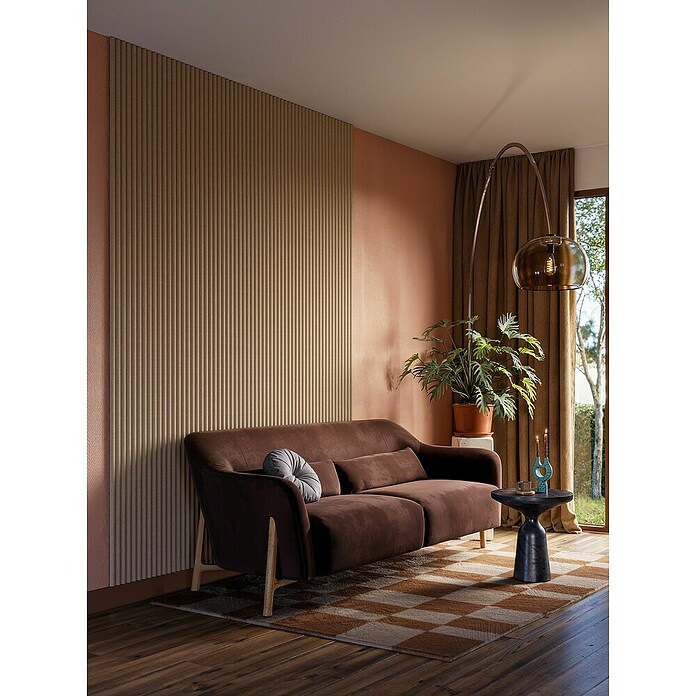 CanDo Akoestische panelen Decowall Acoustic Curve (l x b: 260 x 30 cm, Hoogte: 1,9 cm, Zand) | BAUHAUS
