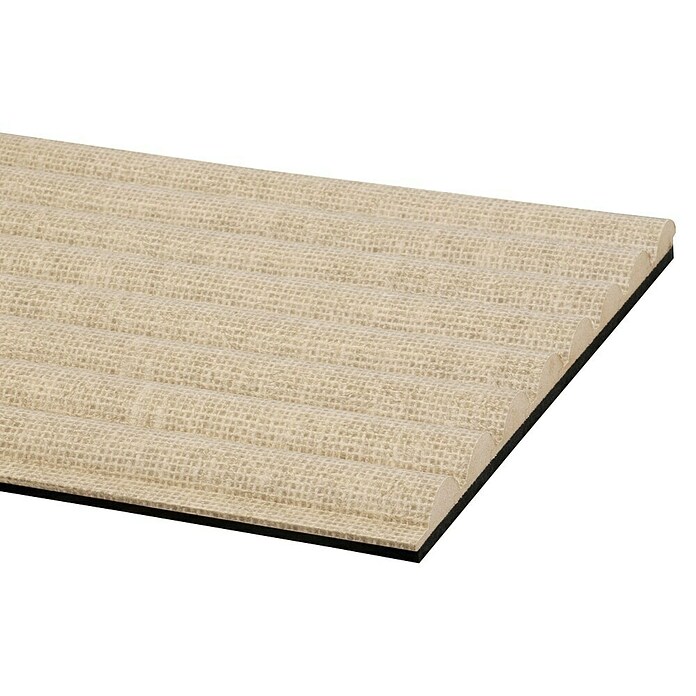 CanDo Akoestische panelen Decowall Acoustic Curve (l x b: 260 x 30 cm, Hoogte: 1,9 cm, Zand) | BAUHAUS