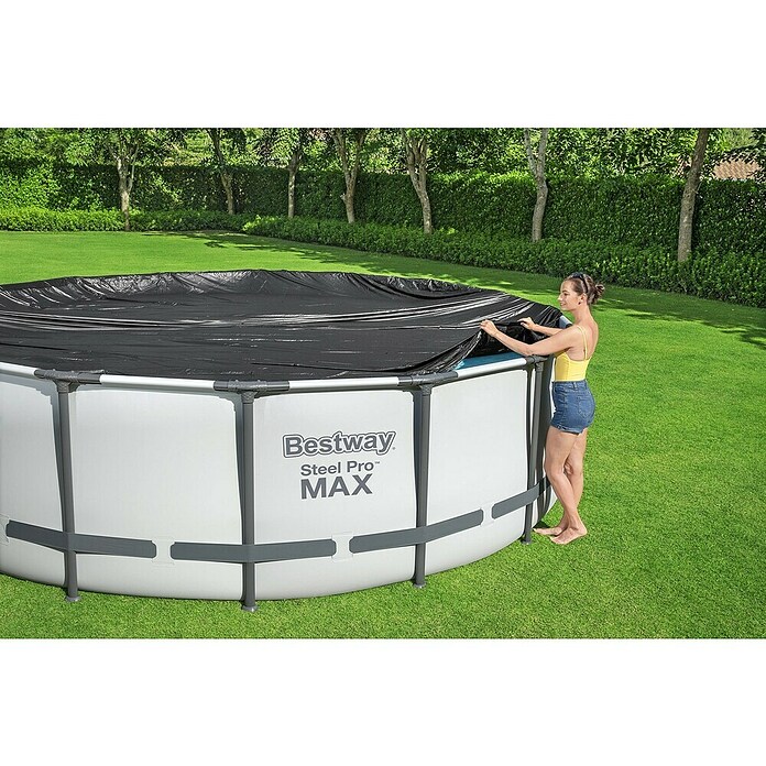 Bestway Afdekzeil voor zwembaden 457/460 (Diameter: 470 cm, Materiaal: Kunststof) | BAUHAUS