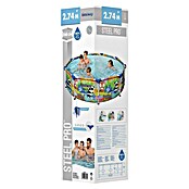 Bestway Opzetzwembad Steel Pro rond Dieren 274 (Ø x h: 274 x 66 cm, Meerkleurig, 3.221 l) | BAUHAUS