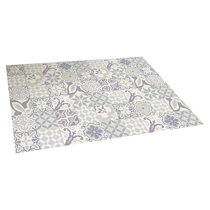 Alfombra de vinilo Croma BCN vintage (Pastel azul, 180 x 120 cm)