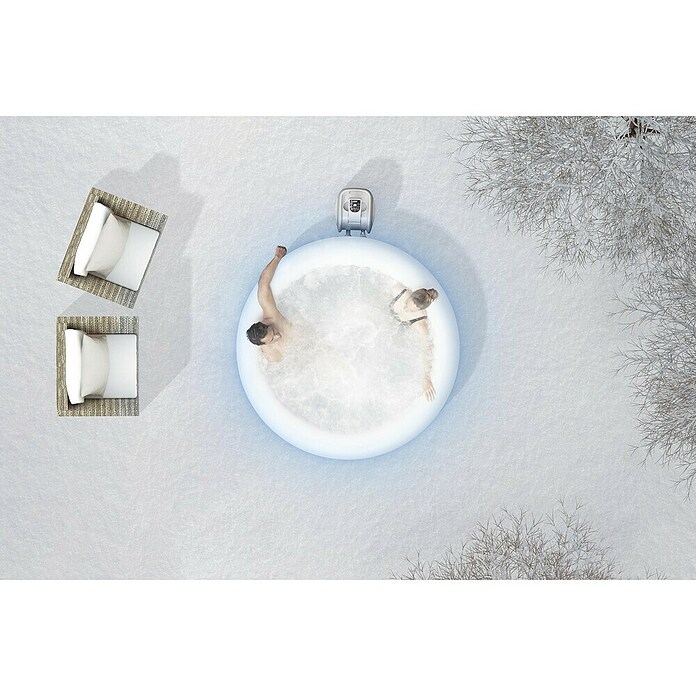 Bestway Lay-Z-Spa Opblaasbare jacuzzi Hollywood (Ø x h: 196 x 66 cm, Zwart, 908 l) | BAUHAUS