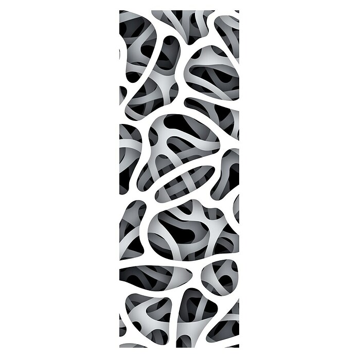 Ximax Designheizkörper (B x H: 599 x 1 800 mm, Wärmeleistung bei Vorlauftemperatur von 75 °C (D: 50): 893 W, Abstrakt Schwarz/Weiß) | BAUHAUS