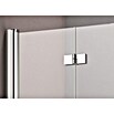 GEO Hit Nischendusche (90 x 202,2 cm, Unbeschichtet, DIN Anschlag: Links, Stärke: 6 mm, Silber)