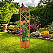 Promadino Pflanzkasten (47 x 45 x 210 cm, Braun)