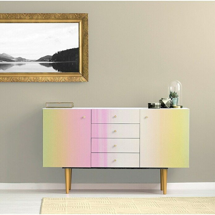 Vénilia Klebefolie Flash Emmy (150 x 45 mm, Metallic, Multicolor Gold/Silber/Pink) | BAUHAUS