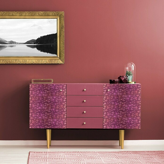Vénilia Klebefolie Holo Erna (150 x 45 mm, Metallic, Rosa/Gelb) | BAUHAUS