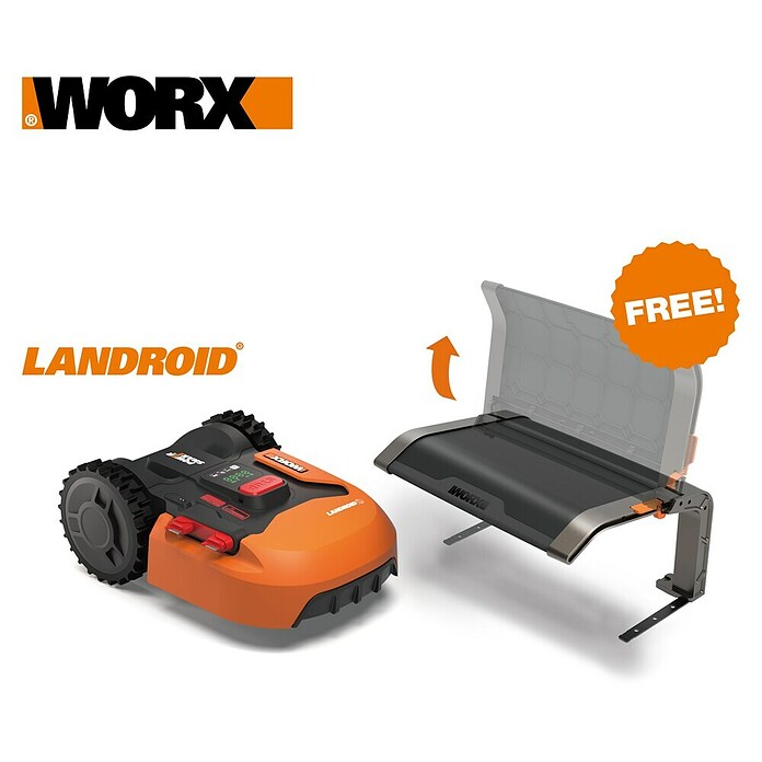 Worx PowerShare 20V Robotmaaier Landroid M700 Plus (700 m², Snijbreedte: 18 cm, Inductienavigatie, Begrenzingsdraad) | BAUHAUS