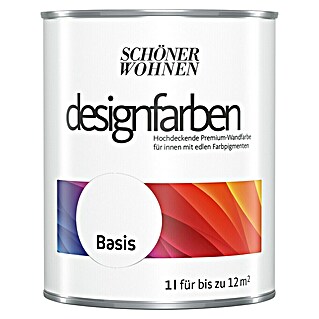 SCHÖNER WOHNEN-Farbe Mix Wandfarbe Designfarbe zum Mischen lassen (Basismischfarbe 4, Matt, 1 l)