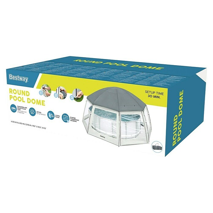 Bestway Zwembadoverkapping Pool Dome (Ø x h: 600 x 295 cm) | BAUHAUS