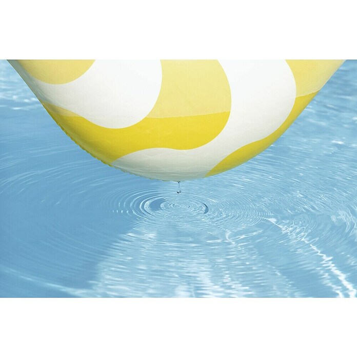 Bestway Zwemzitje Comfort Wavy Square Ring (Geel / Wit, 4 luchtkamers) | BAUHAUS