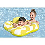 Bestway Zwemzitje Comfort Wavy Square Ring (Geel / Wit, 4 luchtkamers) | BAUHAUS