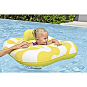 Bestway Zwemzitje Comfort Wavy Square Ring (Geel / Wit, 4 luchtkamers) | BAUHAUS