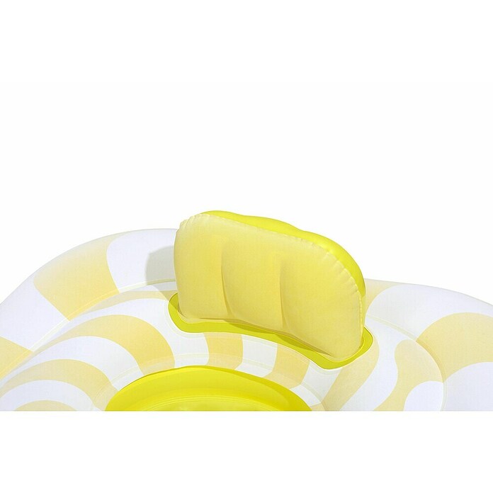 Bestway Zwemzitje Comfort Wavy Square Ring (Geel / Wit, 4 luchtkamers) | BAUHAUS
