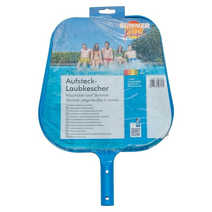 Summer Fun Bladschepnet 'Basic' voor zwembad (Kunststof, Blauw) | BAUHAUS