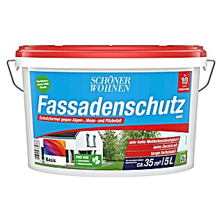 SCHÖNER WOHNEN-Farbe Mix Fassadenfarbe Fassadenschutz zum Mischen lassen (Basismischfarbe 4, 5 l, Matt)