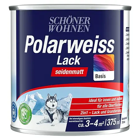 SCHÖNER WOHNEN-Farbe Mix Weißlack Polarweiß zum Mischen lassen