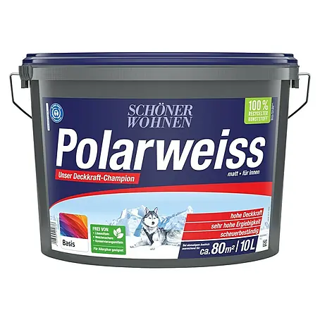 SCHÖNER WOHNEN-Farbe Mix Wandfarbe Polarweiß zum Mischen lassen