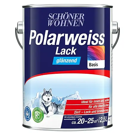 SCHÖNER WOHNEN-Farbe Mix Weißlack Polarweiß zum Mischen lassen