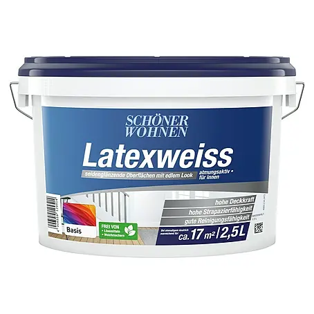 SCHÖNER WOHNEN-Farbe Mix Latexfarbe Latexweiß zum Mischen lassen