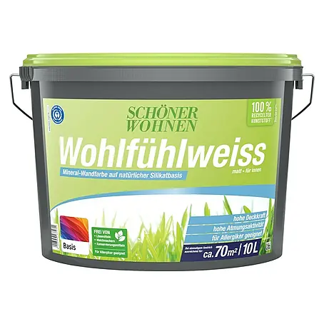 SCHÖNER WOHNEN-Farbe Mix Wandfarbe Wohlfühlweiß zum Mischen lassen