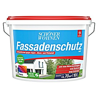 SCHÖNER WOHNEN-Farbe Mix Fassadenfarbe Fassadenschutz zum Mischen lassen (Basismischfarbe 4, 10 l, Matt)