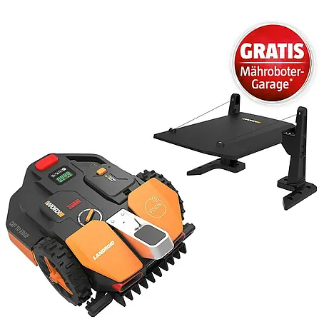 Worx PowerShare 20V Mähroboter-Set Landroid Vision S250 inkl. Garage
