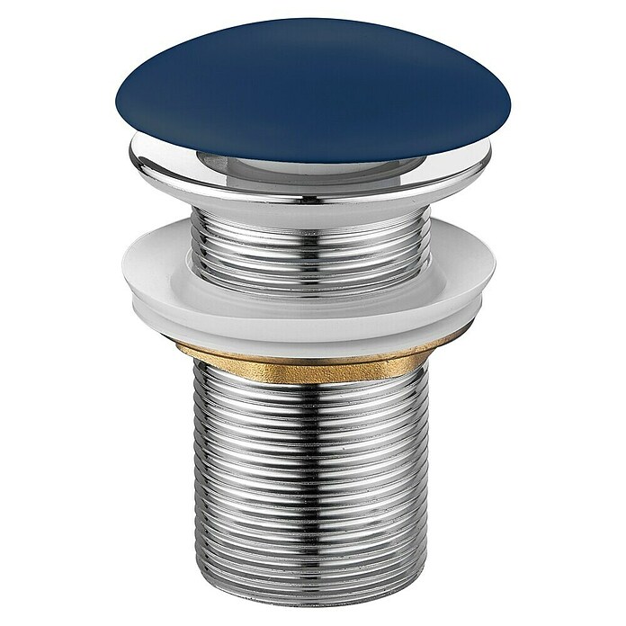 Best Design Afvoerplug Discover Clic-Waste Mat donkerblauw (Mat donkerblauw, Keramiek) | BAUHAUS