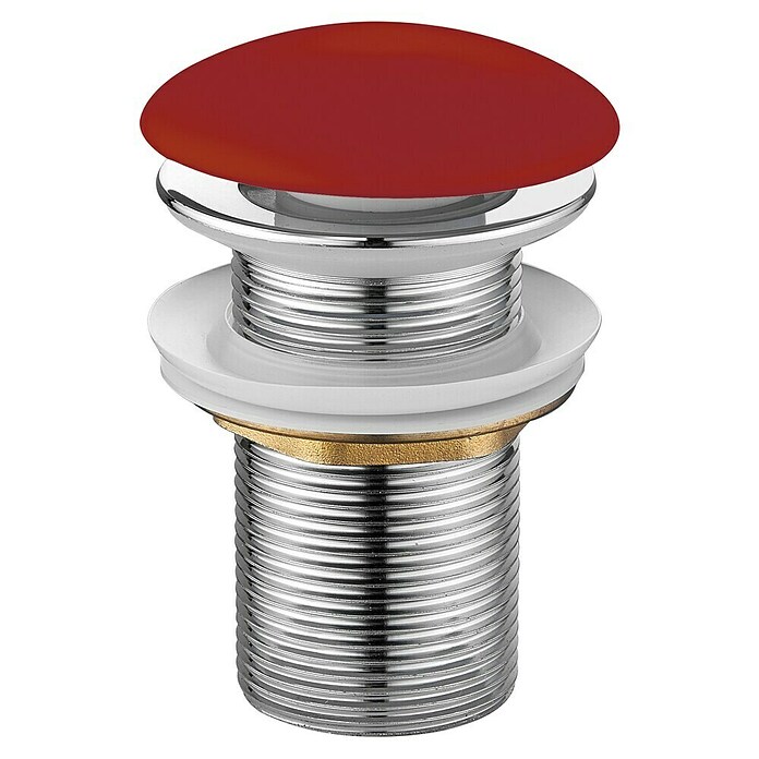 Best Design Afvoerplug Discover Clic-Waste Mat rood (Mat rood, Keramiek) | BAUHAUS