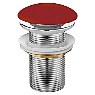 Best Design Afvoerplug Discover Clic-Waste Mat rood (Mat rood, Keramiek)