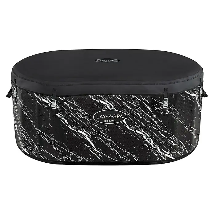 Bestway Lay-Z-Spa Eisbad Glacial Dip - L x B x H: 152 x 92 x 71 cm - Lay-Z-Spa Ice Bath: Ein luxuriöses, marmoriertes, aufblasbares Spa für eisige Entspannung und Erholung. Perfekt für Zuhause.