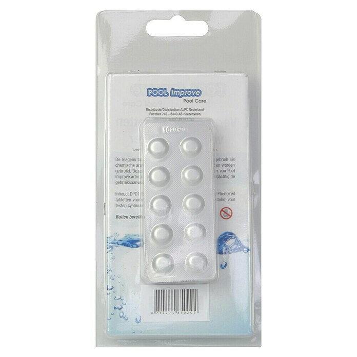 Pool Improve Chloor- en pH-tabletten, navulverpakking (Totaal aantal stuks: 60 st., Passend bij: Pool Power photometer) | BAUHAUS